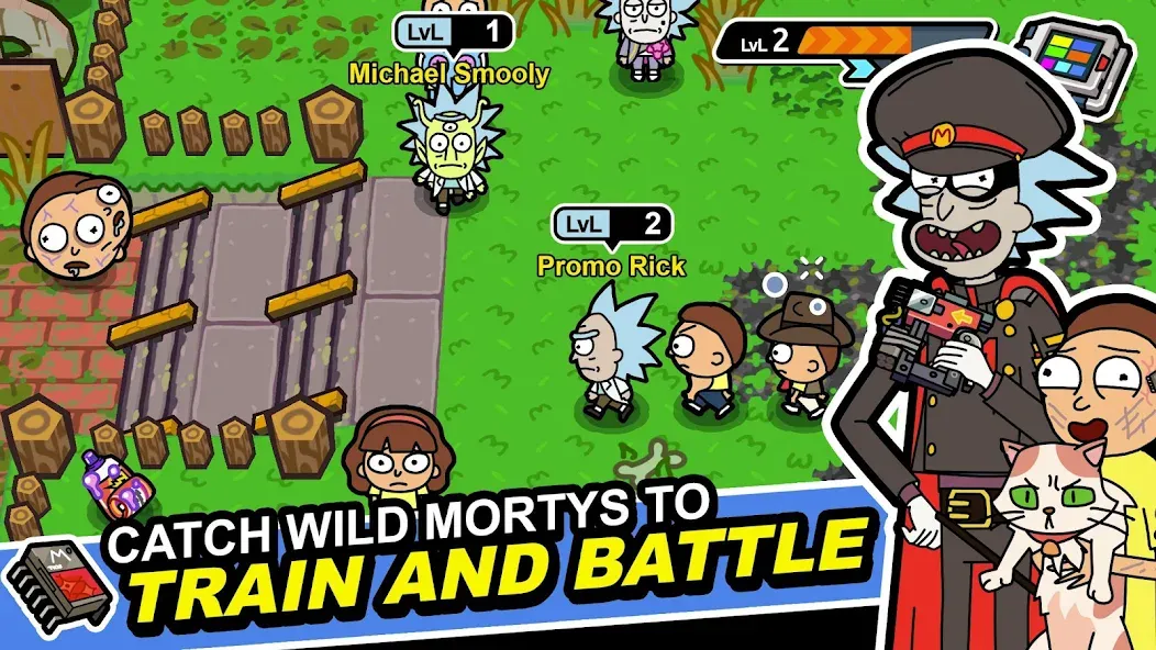 Скачать мод Rick and Morty: Pocket Mortys — Безлимитные деньги и все персонажи — скриншот 1 Скачать мод Rick and Morty: Pocket Mortys — Безлимитные деньги и все персонажи — скриншот 1