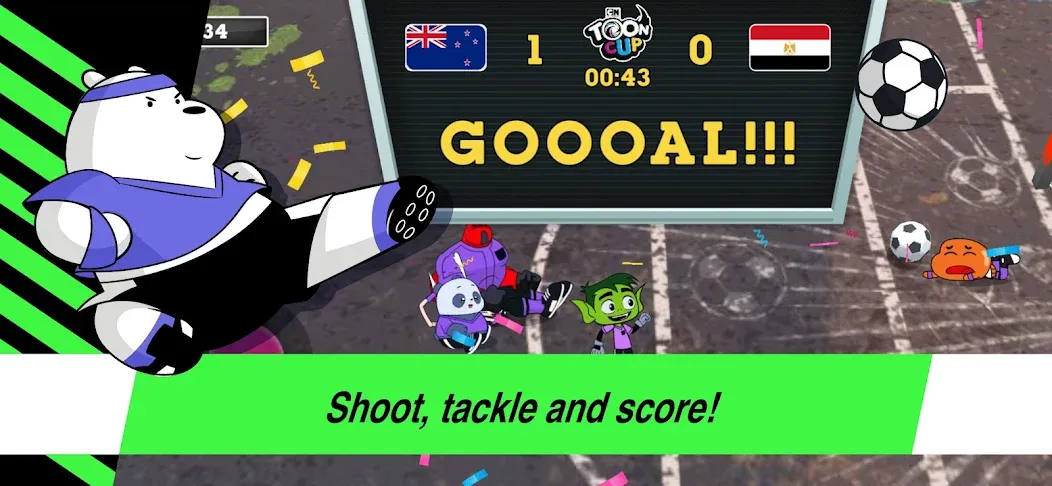 Toon Cup - Football Game — последняя версия с модом (Безлимитные монеты и открыты все команды) — скриншот 5