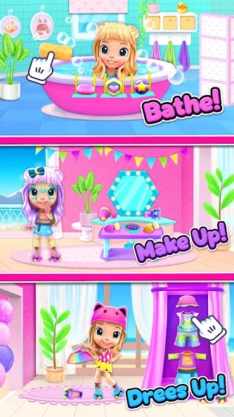Cutie Care - Sweet Babysitter MOD APK скачать на Андроид — Безлимитные монеты и все предметы — скриншот 2