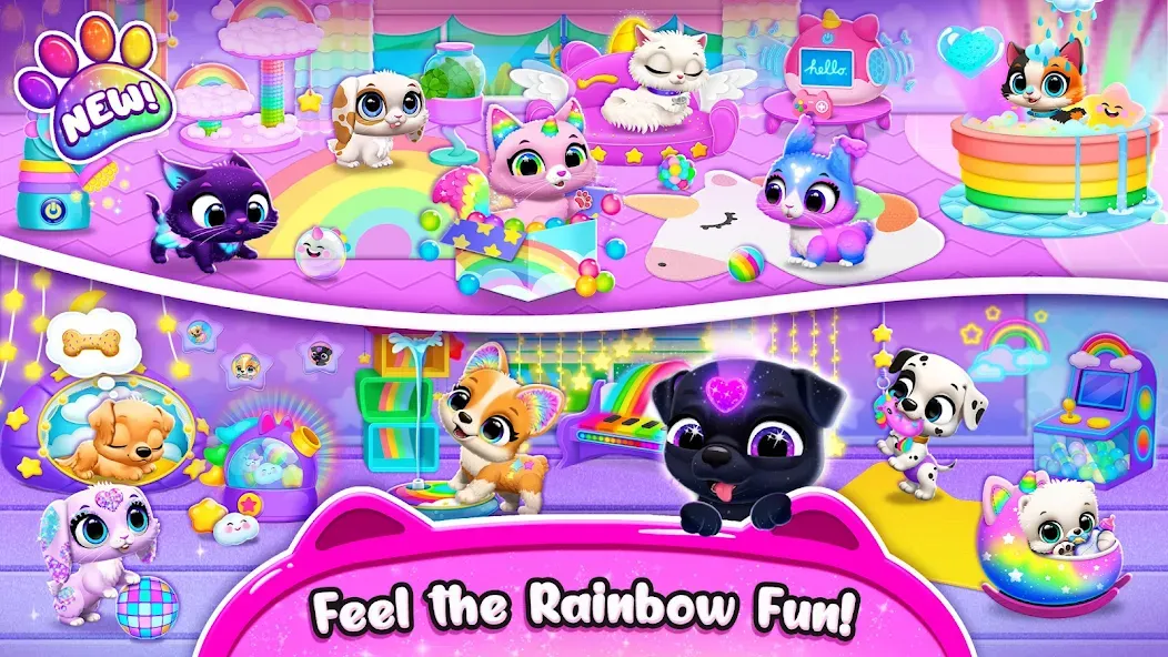 Floof - My Pet House взлом на Андроид — Безлимитные монеты и все питомцы — скриншот 2
