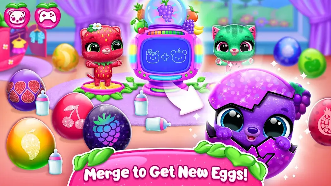 Скачать Fruitsies - Pet Friends мод — Безлимитные монеты и все питомцы — скриншот 3
