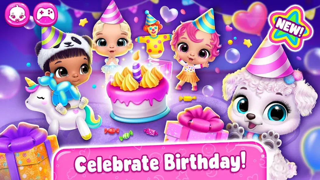 Giggle Babies - Toddler Care бесплатно на Андроид — мод: Безлимитные монеты и все малыши открыты — скриншот 3 Giggle Babies - Toddler Care бесплатно на Андроид — мод: Безлимитные монеты и все малыши открыты — скриншот 3