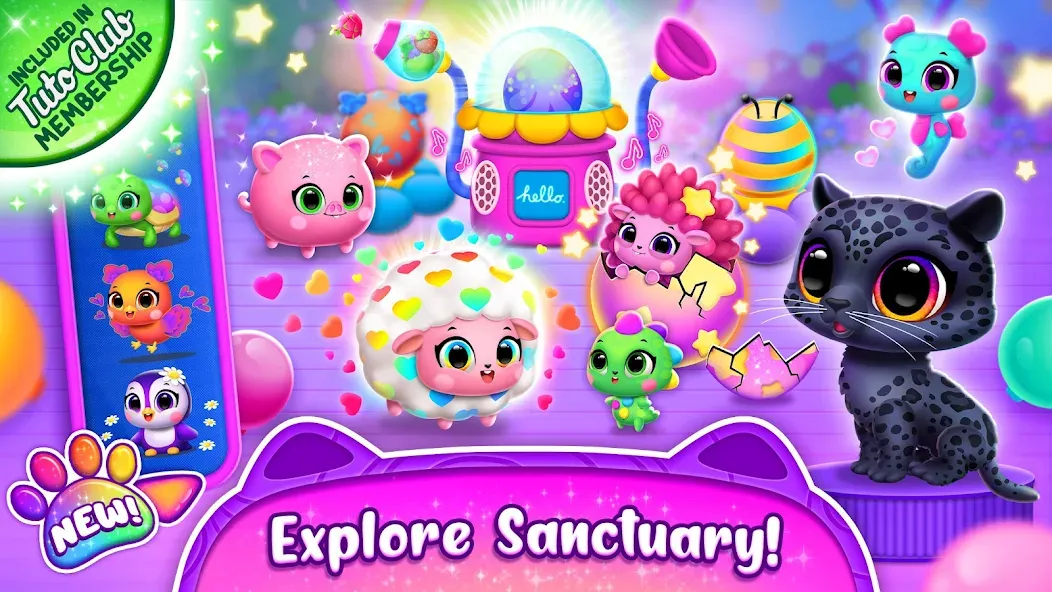 Jungle Floof - Island Pet Care MOD APK: Безлимитные монеты и все питомцы — скриншот 1