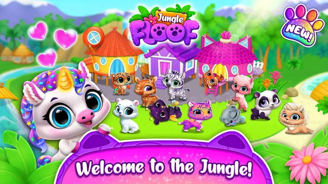 Jungle Floof - Island Pet Care MOD APK: Безлимитные монеты и все питомцы — скриншот 4