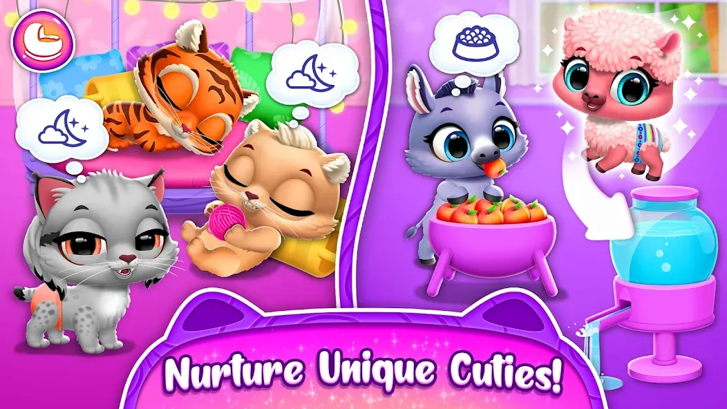 Jungle Floof - Island Pet Care MOD APK: Безлимитные монеты и все питомцы — скриншот 5