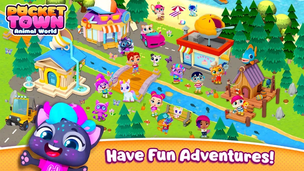 Скачать мод Pocket Town - Animal World — Много денег и ресурсов — скриншот 1 Скачать мод Pocket Town - Animal World — Много денег и ресурсов — скриншот 1