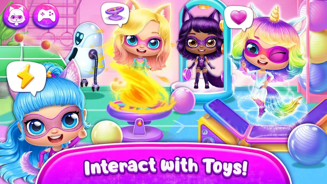 Power Girls - Fantastic Heroes MOD APK скачать на Андроид — Безлимитные деньги и все герои — скриншот 4