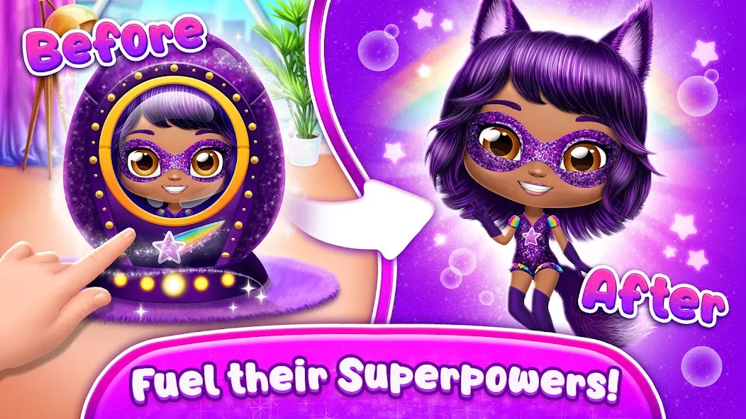 Power Girls - Fantastic Heroes MOD APK скачать на Андроид — Безлимитные деньги и все герои — скриншот 5