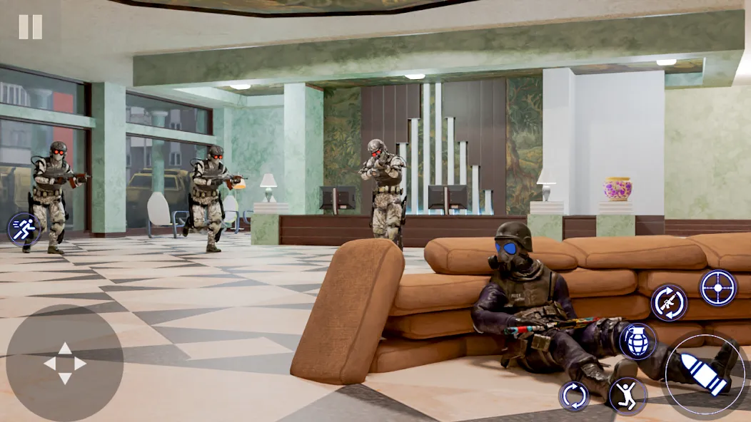 Modern Commando FPS Army Games (Мод: Безлимитные деньги и оружие) — скачать на Андроид — скриншот 2