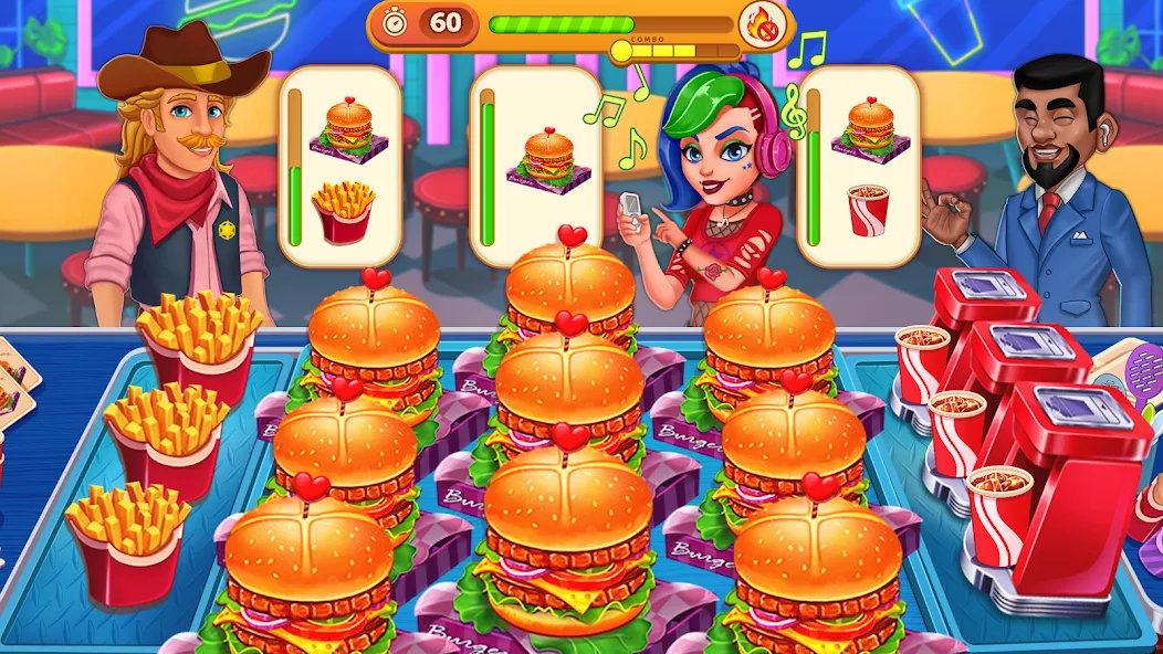 Скачать Cooking Max: Restaurant Games последней версии — Безлимитные монеты и все уровни открыты — скриншот 4
