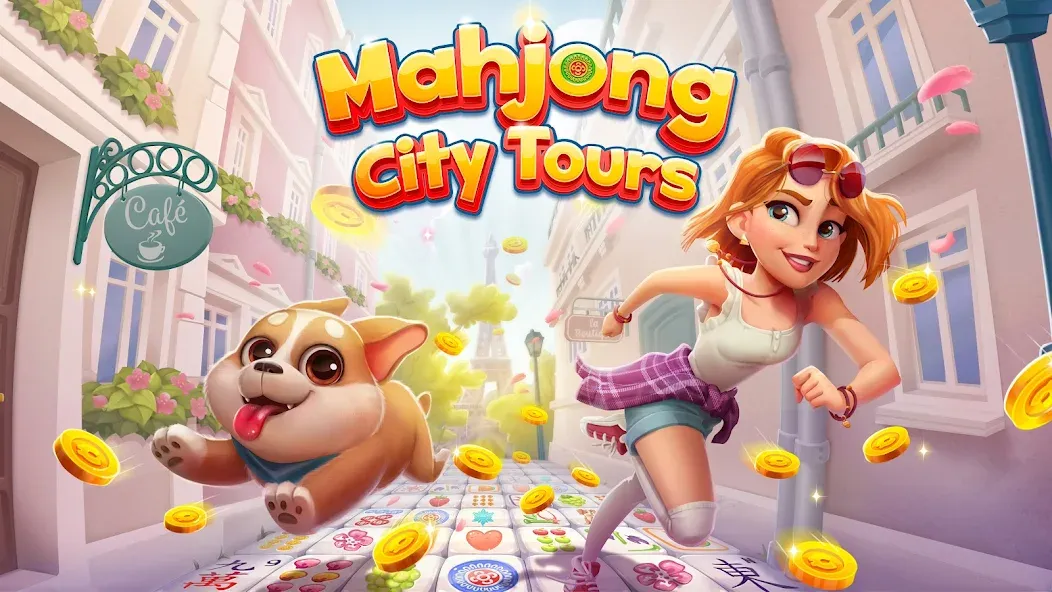 Скачать Mahjong City Tours: Tile Match — Безлимитные деньги и открыты все уровни — скриншот 1