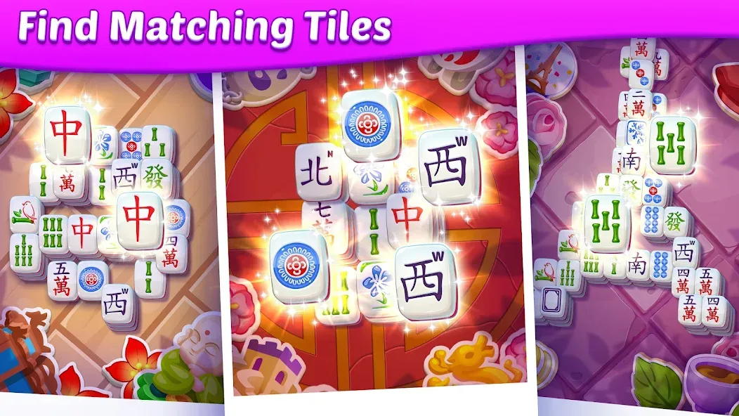 Скачать Mahjong City Tours: Tile Match — Безлимитные деньги и открыты все уровни — скриншот 2