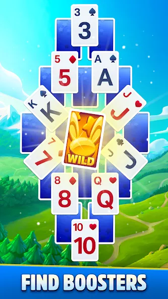 Solitaire Showtime взлом на Андроид — Безлимитные монеты и подсказки — скриншот 3 Solitaire Showtime взлом на Андроид — Безлимитные монеты и подсказки — скриншот 3