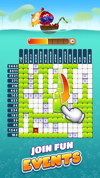 Nono Crossing Picture Nonogram — скачать мод: Подсказки и все уровни открыты — скриншот 5