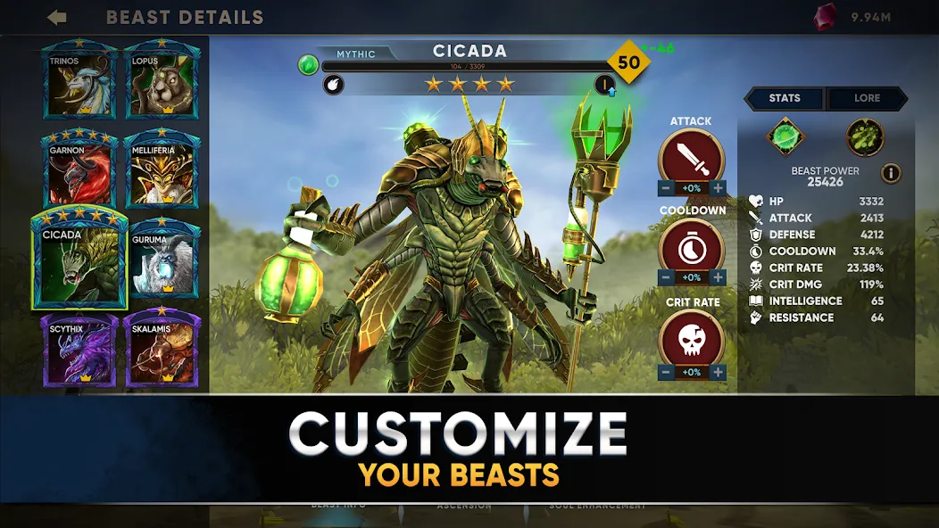 Clash of Beasts: Tower Defense на телефон — скачать мод: Безлимитные ресурсы и усиленные башни — скриншот 4