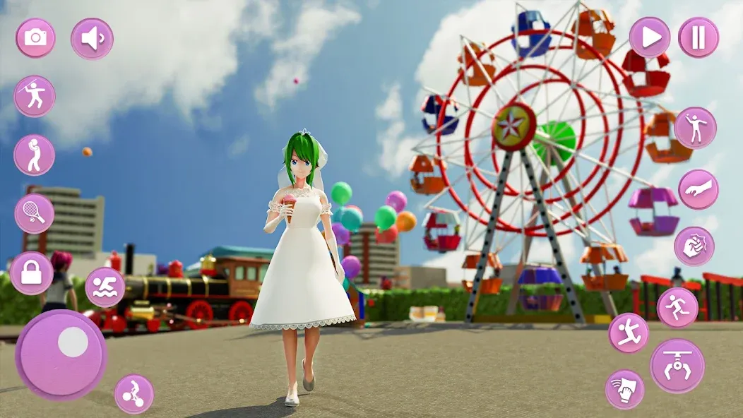 Anime School Girl Simulator 3D на телефон — скачать мод: Безлимитные деньги и всё открыто — скриншот 5 Anime School Girl Simulator 3D на телефон — скачать мод: Безлимитные деньги и всё открыто — скриншот 5