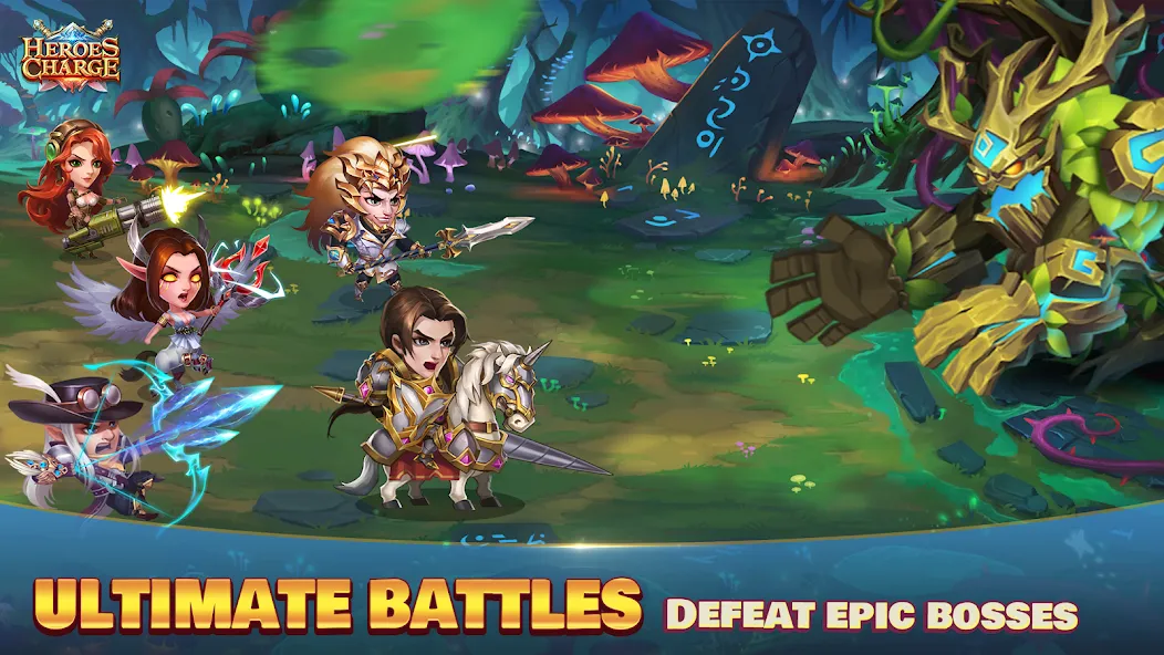Heroes Charge — взломанная версия, Безлимитные ресурсы и усиленные герои — скриншот 5 Heroes Charge — взломанная версия, Безлимитные ресурсы и усиленные герои — скриншот 5