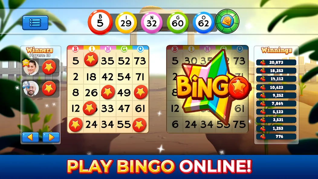 Bingo Pop: Play Live Online MOD APK скачать на Андроид — Безлимитные бустеры и монеты — скриншот 1