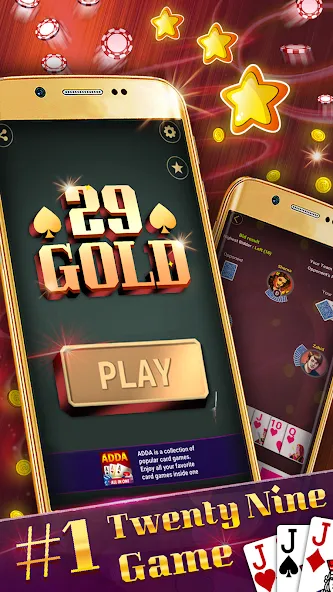 Play 29 Gold offline мод на Андроид: Без рекламы и безлимитные монеты — скриншот 1
