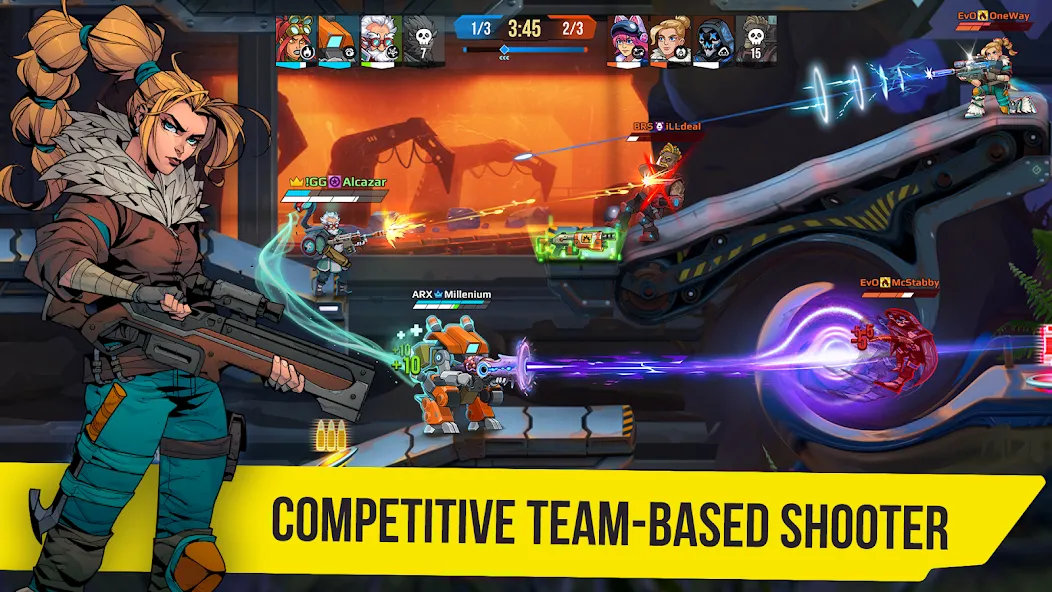 SquadBlast MOD APK скачать на Андроид — Безлимитные ресурсы и улучшенное оружие — скриншот 1