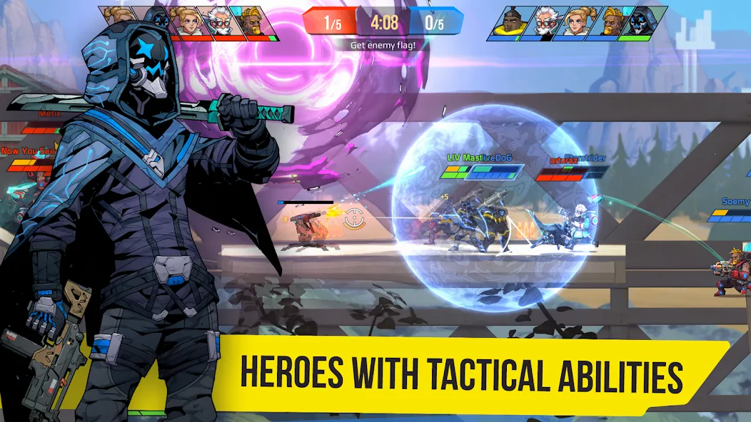 SquadBlast MOD APK скачать на Андроид — Безлимитные ресурсы и улучшенное оружие — скриншот 4