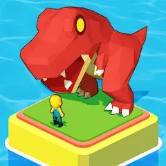 Скачать Dino Tycoon - 3D Building Game на Андроид с модом — Безлимитные деньги и быстрая стройка