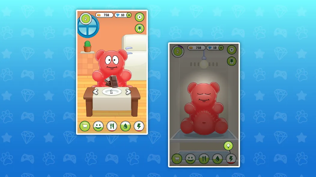 My Jelly Bear Pet — взломанная версия, Много монет и все питомцы — скриншот 2 My Jelly Bear Pet — взломанная версия, Много монет и все питомцы — скриншот 2