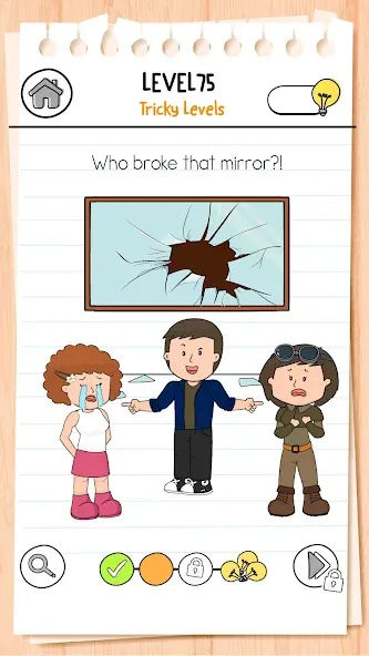 Мод Brain Test 3: Tricky Quests — Безлимитные подсказки и все уровни, скачать APK — скриншот 5