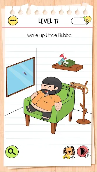 Скачать Brain Test 4: Tricky Friends Mod APK — Безлимитные подсказки и жизни — скриншот 5 Скачать Brain Test 4: Tricky Friends Mod APK — Безлимитные подсказки и жизни — скриншот 5