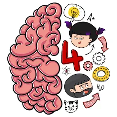 Скачать Brain Test 4: Tricky Friends Mod APK — Безлимитные подсказки и жизни