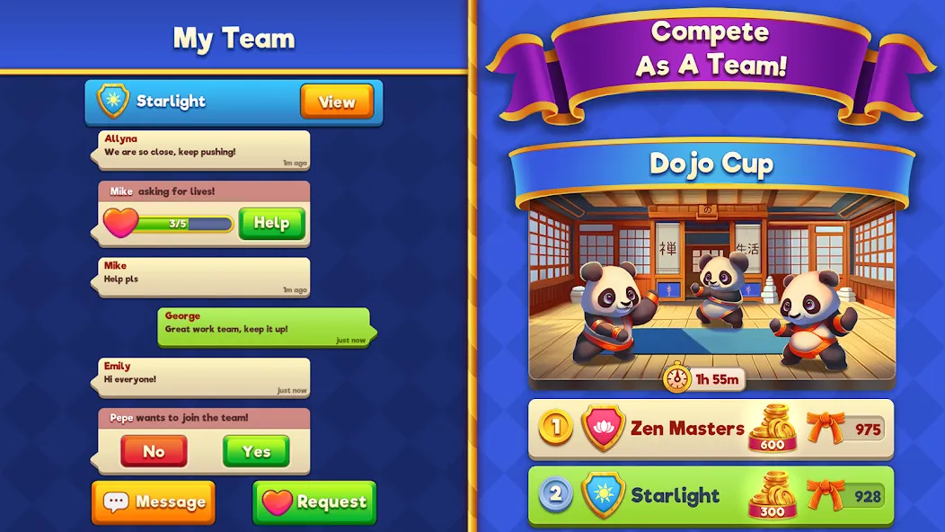 Zen Life: Tile Match Games — скачать мод: Безлимитные подсказки и жизни — скриншот 4 Zen Life: Tile Match Games — скачать мод: Безлимитные подсказки и жизни — скриншот 4