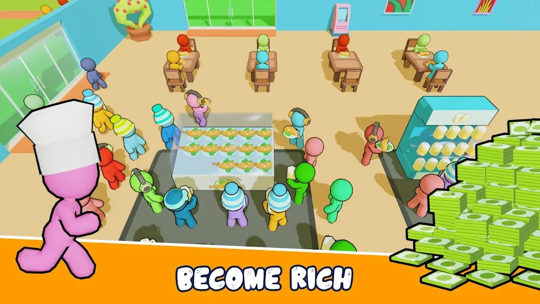 Kitchen Fever: Food Tycoon бесплатно на Андроид — мод: Много денег и алмазов — скриншот 1 Kitchen Fever: Food Tycoon бесплатно на Андроид — мод: Много денег и алмазов — скриншот 1