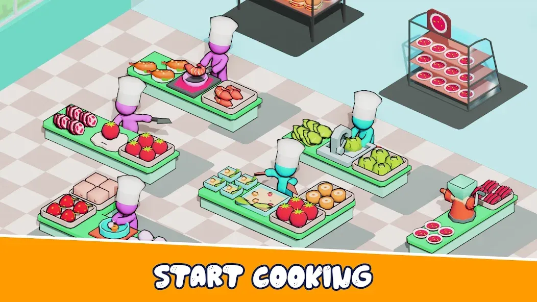 Kitchen Fever: Food Tycoon бесплатно на Андроид — мод: Много денег и алмазов — скриншот 3 Kitchen Fever: Food Tycoon бесплатно на Андроид — мод: Много денег и алмазов — скриншот 3
