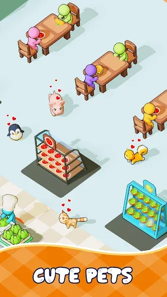 Kitchen Fever: Food Tycoon бесплатно на Андроид — мод: Много денег и алмазов — скриншот 5 Kitchen Fever: Food Tycoon бесплатно на Андроид — мод: Много денег и алмазов — скриншот 5