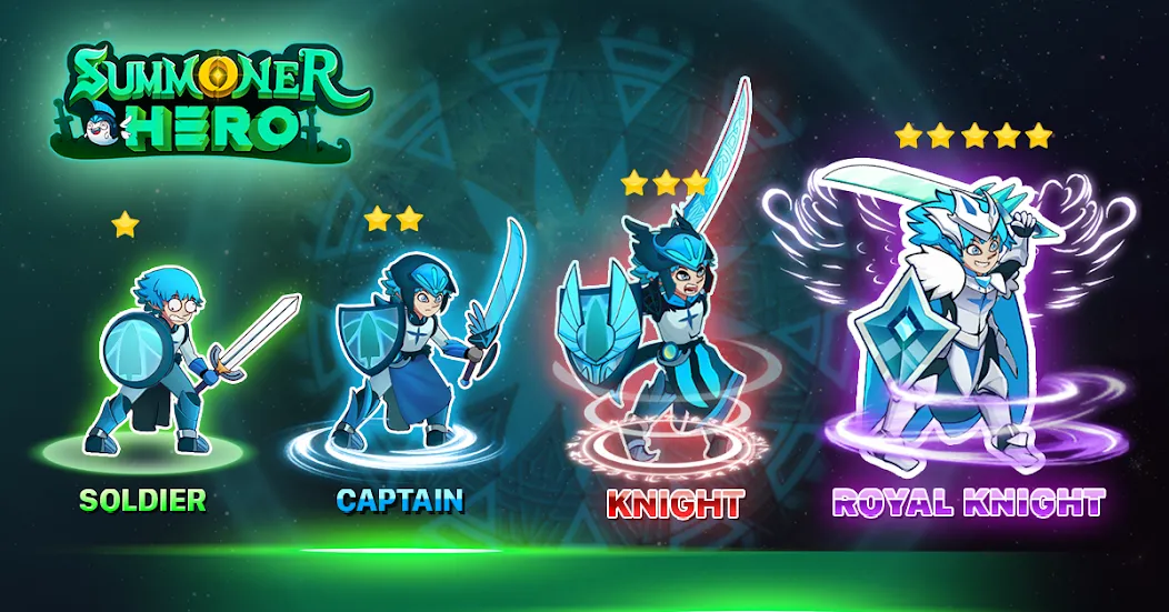 Summoner Hero: Epic Battle MOD APK скачать на Андроид — Много денег и все герои открыты — скриншот 1 Summoner Hero: Epic Battle MOD APK скачать на Андроид — Много денег и все герои открыты — скриншот 1