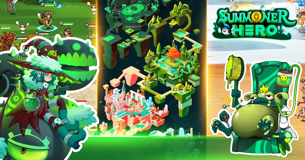 Summoner Hero: Epic Battle MOD APK скачать на Андроид — Много денег и все герои открыты — скриншот 3 Summoner Hero: Epic Battle MOD APK скачать на Андроид — Много денег и все герои открыты — скриншот 3