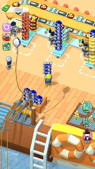 Sea Restaurant - Travel Tycoon на телефон — скачать мод: Безлимитные деньги и ресурсы — скриншот 1 Sea Restaurant - Travel Tycoon на телефон — скачать мод: Безлимитные деньги и ресурсы — скриншот 1