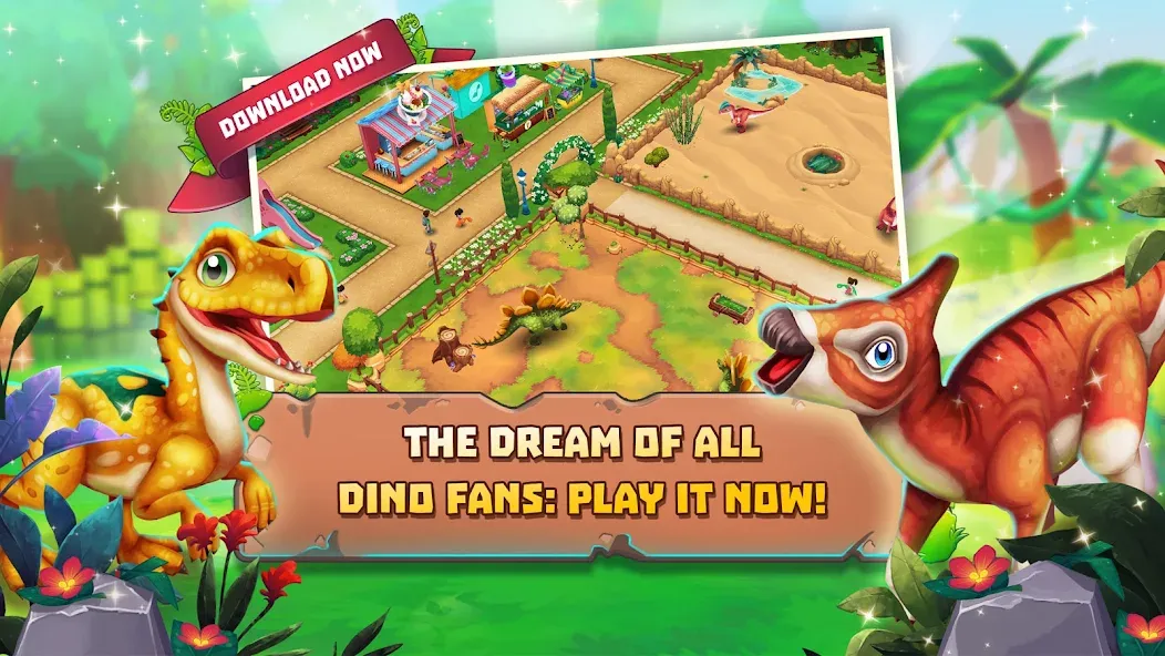 Скачать Dinosaur Park – Primeval Zoo мод — Безлимитные деньги и ресурсы — скриншот 4