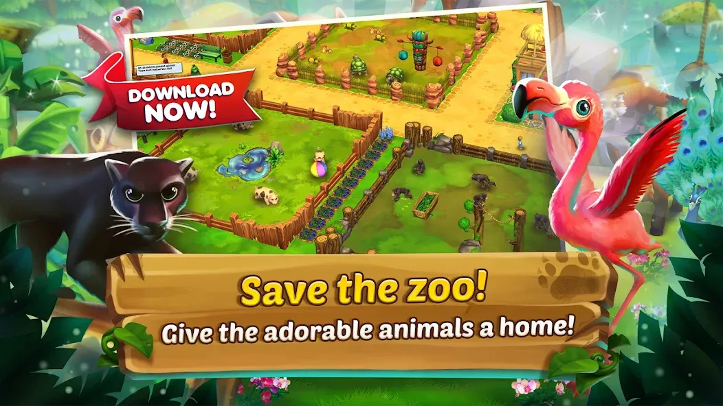 Zoo 2: Animal Park взломанный APK — Безлимитные монеты и ресурсы — скриншот 1 Zoo 2: Animal Park взломанный APK — Безлимитные монеты и ресурсы — скриншот 1