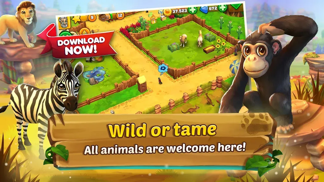 Zoo 2: Animal Park взломанный APK — Безлимитные монеты и ресурсы — скриншот 3 Zoo 2: Animal Park взломанный APK — Безлимитные монеты и ресурсы — скриншот 3