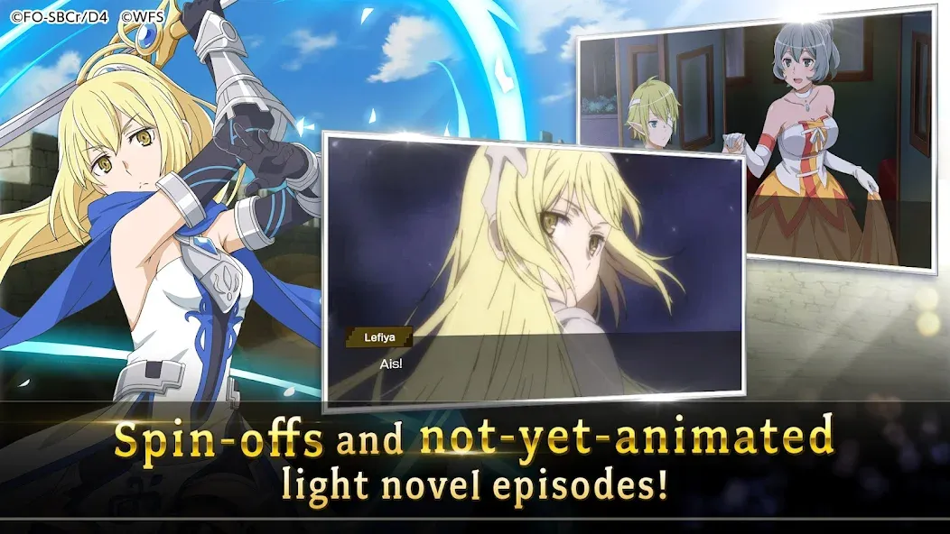 DanMachi - MEMORIA FREESE — Безлимитные деньги и премиум-валюта, скачать мод APK — скриншот 4 DanMachi - MEMORIA FREESE — Безлимитные деньги и премиум-валюта, скачать мод APK — скриншот 4