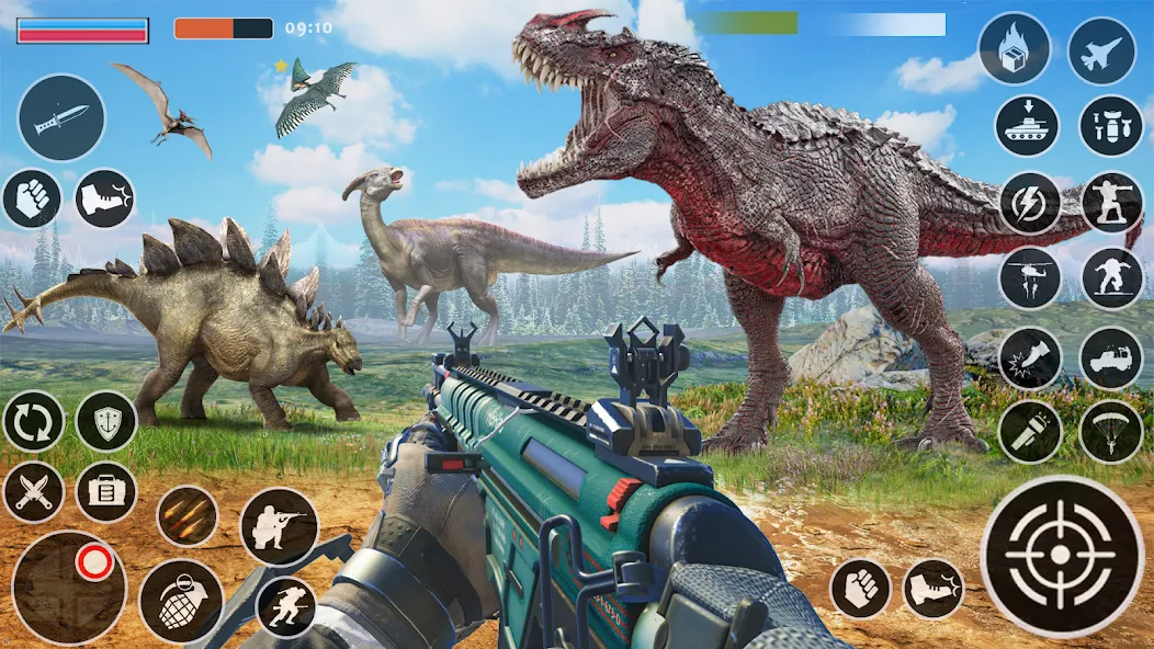 Скачать Wild Dino Hunting: Zoo Hunter — Безлимитные деньги и всё оружие — скриншот 2