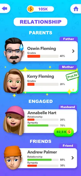 Story Life Simulator: Idle Sim — Безлимитные деньги и всё открыто, скачать мод APK — скриншот 5
