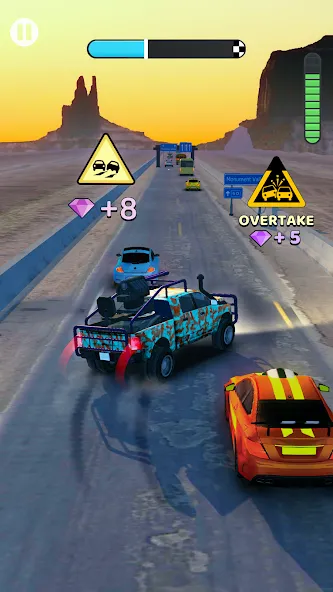 Мод Rush Hour 3D: Car Game — Безлимитные деньги и все машины открыты, скачать APK — скриншот 2