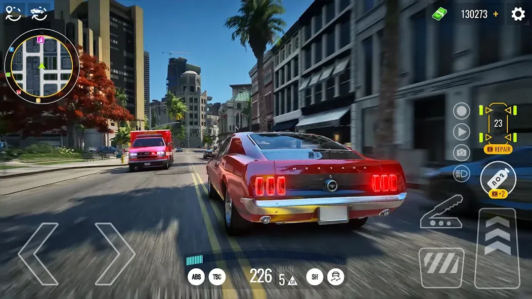 Скачать Driving Real Race City 3D — Безлимитные деньги и топливо — скриншот 2