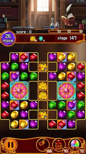 Jewel Magic Castle MOD APK скачать на Андроид — Безлимитные монеты и жизни — скриншот 4