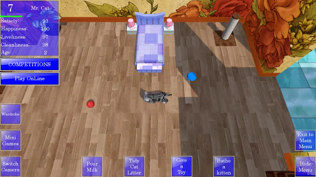 Cute Pocket Cat 3D MOD APK: Много монет и все коты открыты — скриншот 1