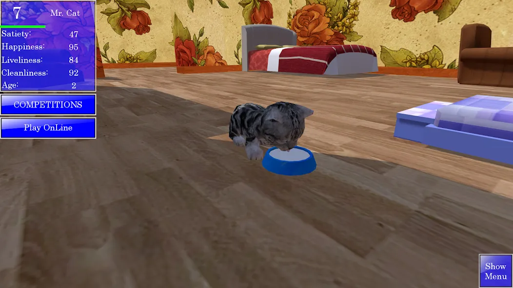 Cute Pocket Cat 3D MOD APK: Много монет и все коты открыты — скриншот 4