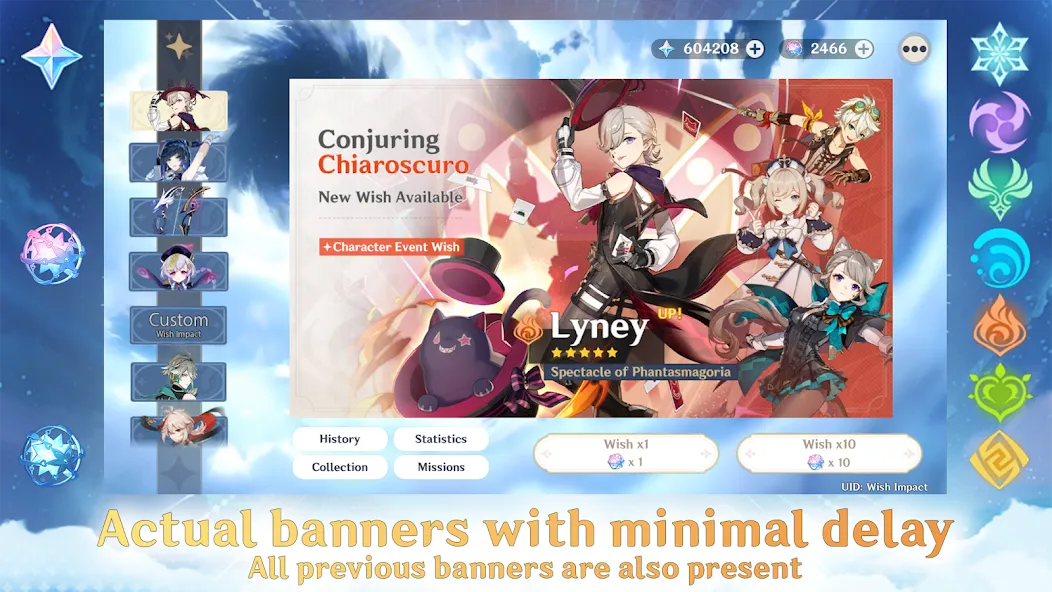 Скачать Wish Impact: Genshin Wish Sim Mod APK — Безлимитные примогемы и желания — скриншот 2 Скачать Wish Impact: Genshin Wish Sim Mod APK — Безлимитные примогемы и желания — скриншот 2