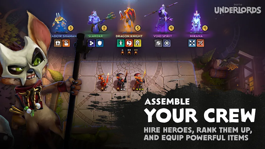Скачать мод Dota Underlords — Безлимитные деньги и усиленные герои — скриншот 2 Скачать мод Dota Underlords — Безлимитные деньги и усиленные герои — скриншот 2